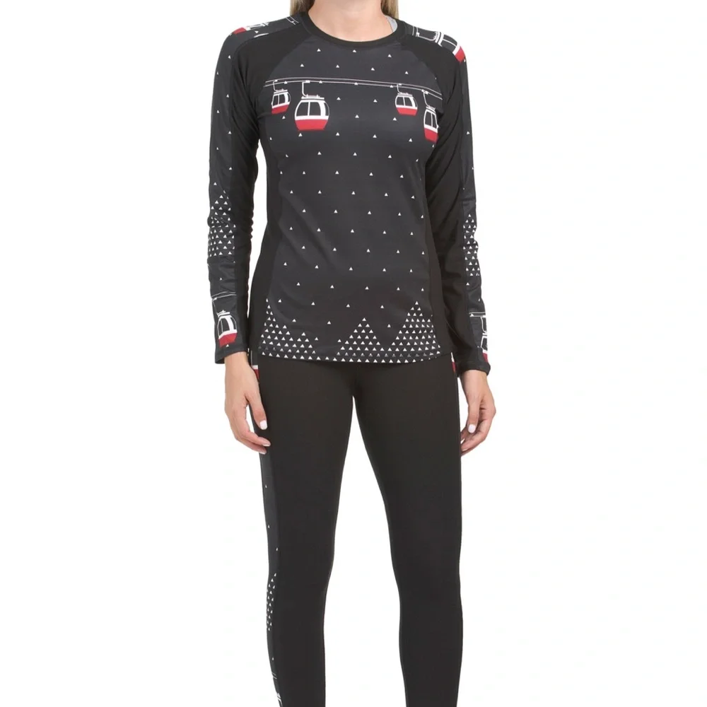 Gondola Ski Lift Base Layer Shirt - Part of Set - Fits S-M - Picture 3 of 7